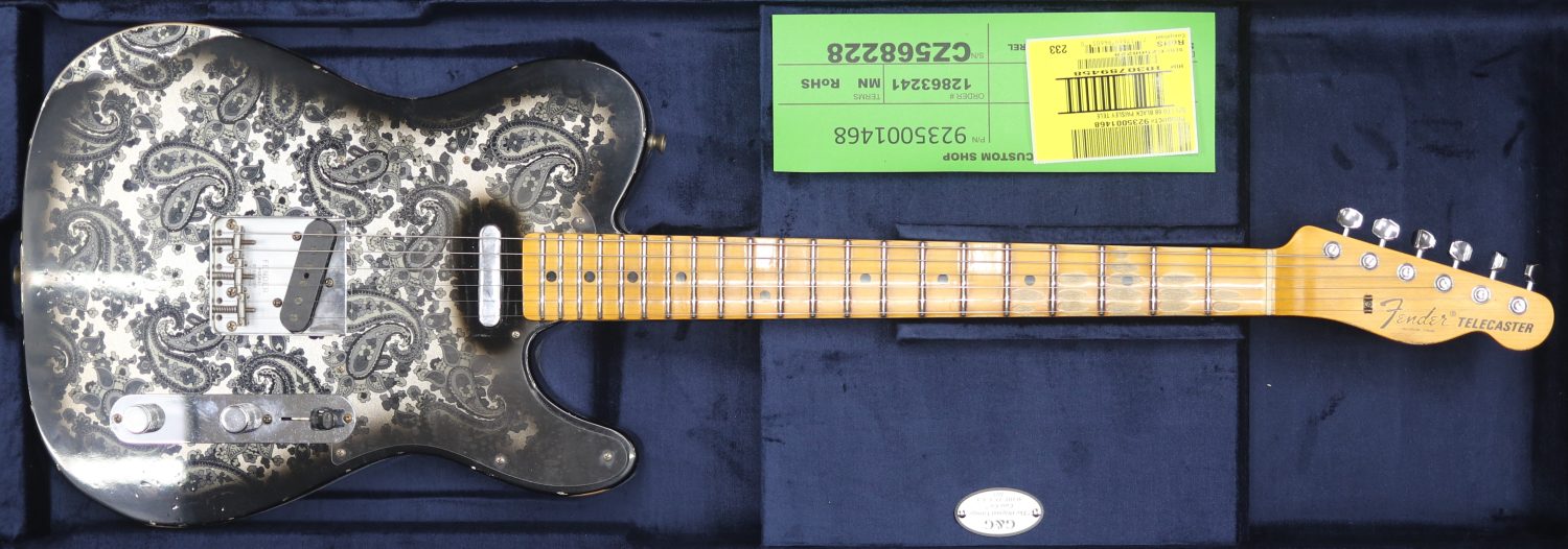 Fender CS '68 Telecaster Black Paisley - The Guitar Lounge